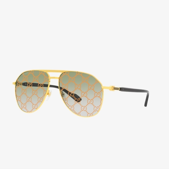 GUCCI AVIATOR GG1220 SUNGLASSES GUCCI LOGO - Picture 11 of 12